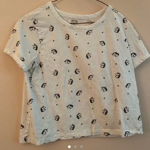 Unicorn crop top